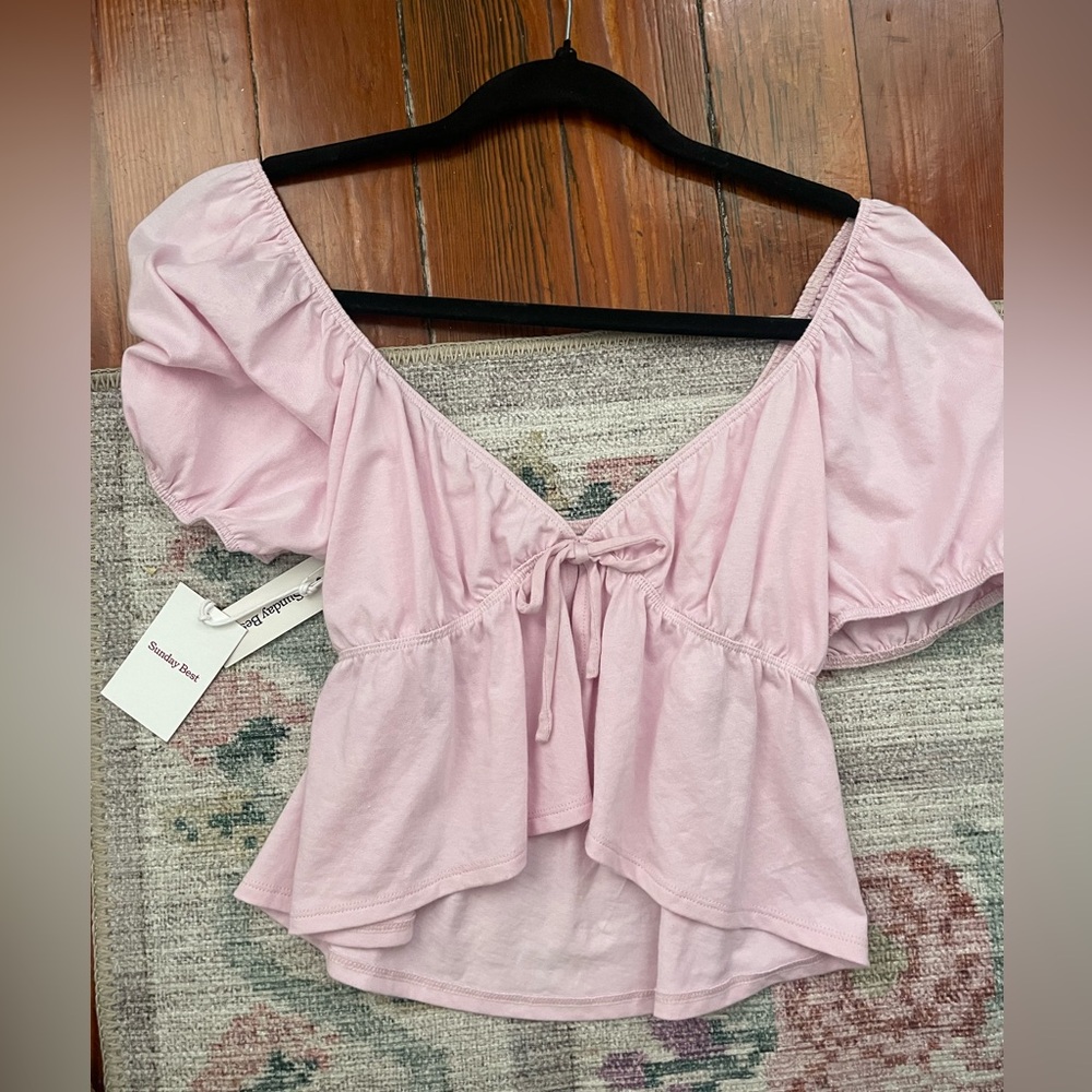 Aritzia Kaia Top Pink NWT